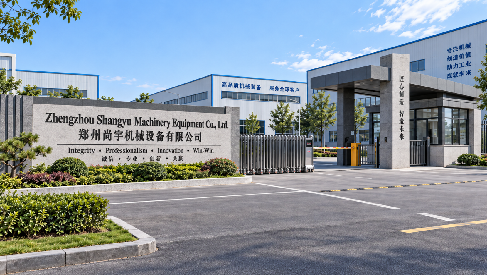Factory main entrance
